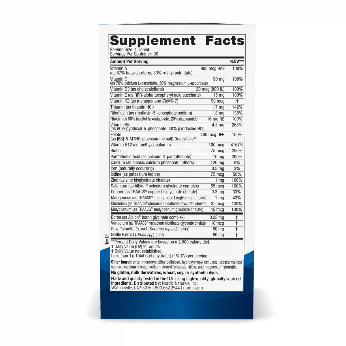 Men’s Multivitamin One Daily
