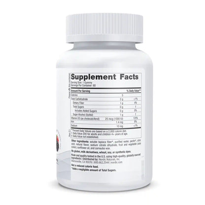 Zero Sugar Vitamin D3 Gummies